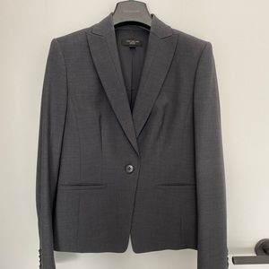 Ann Taylor Gray Blazer Suit Jacket Women’s 00P